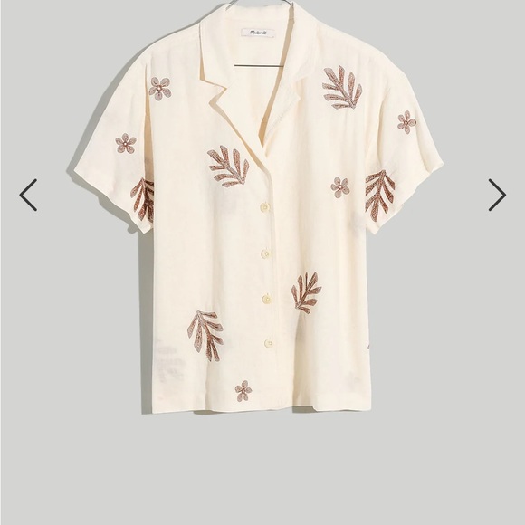 Madewell embroidered button down shirt - Picture 3 of 6